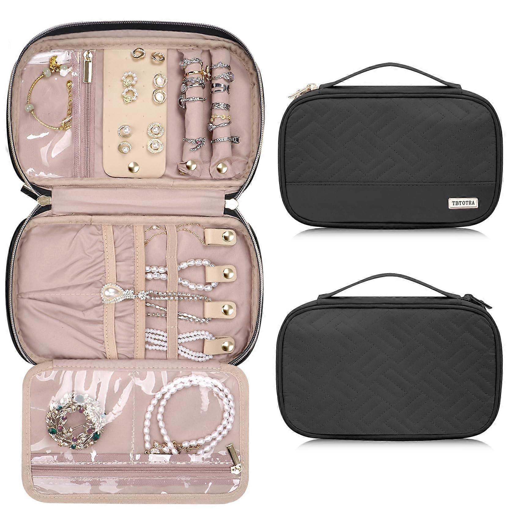Large Jewelry Storage Box for Travel, Extra Large Size Organizer with Multiple Compartments, Durable Material, Portable Design