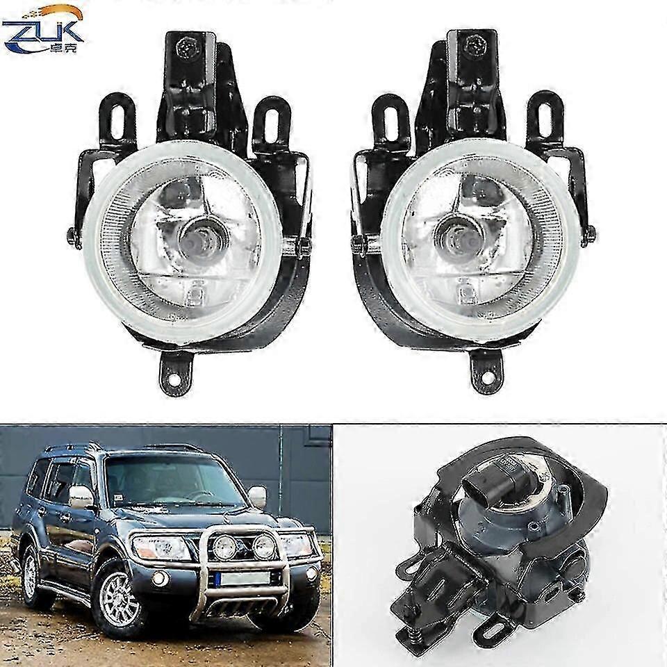 Car Front Bumper Fog Light Fog Lamp For Mitsubishi Pajero V73 Montero 2004 2005 2006 Foglight Foglamp Reflector
