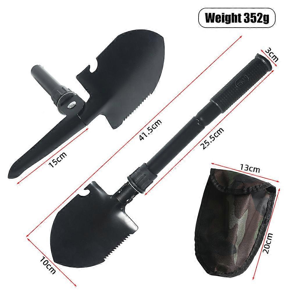 Portable Manganese Steel Engineer Shovel Multifunctional Folding Shovel Survival Garden Shovel Camping Supply Hand Tools