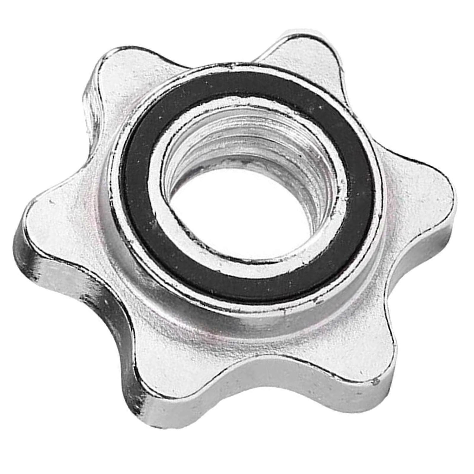 1inch Dumbbell Lock Bar Hex Nut Barbells Fixed Clamps Clips Collar A