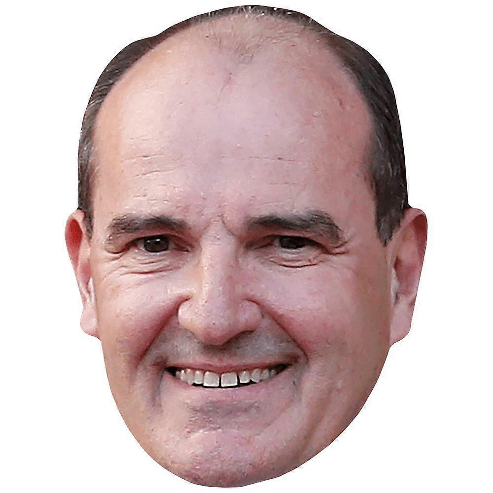 Jean Castex (Smile) Celebrity Mask, Flat Card Face