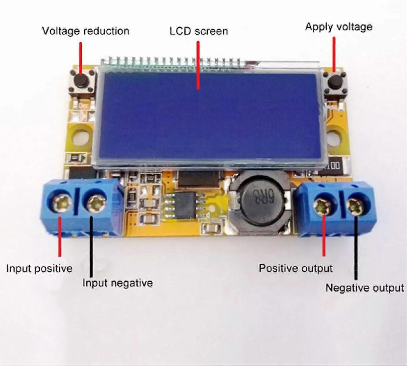 DC-DC Adjustable Buck Converter Step Down Power Supply Module LCD with Shell