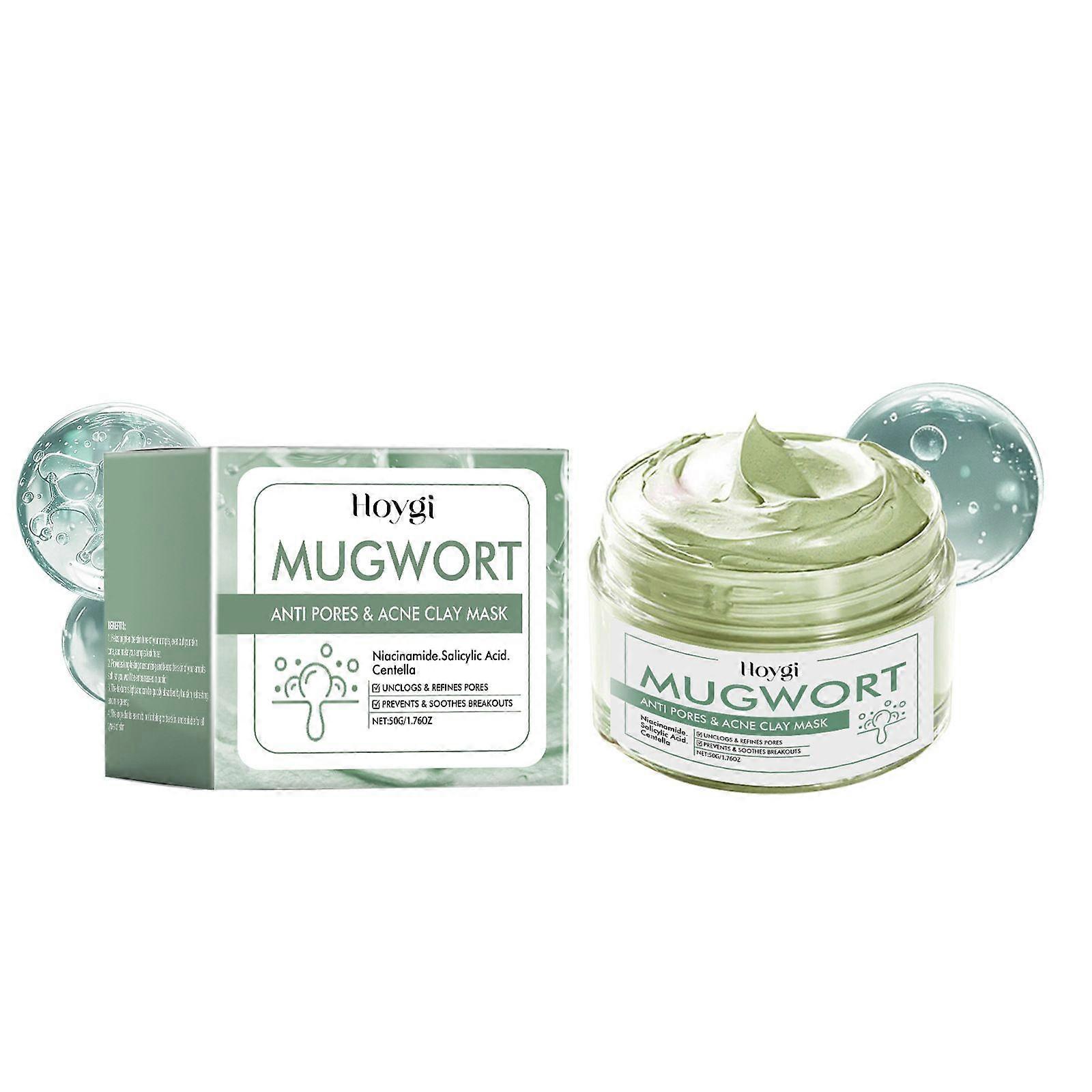 Hoygi Masque nettoyant au thé vert Nettoyage doux Pores délicats Hydratant Nourrissant Peau Masque à l’argile