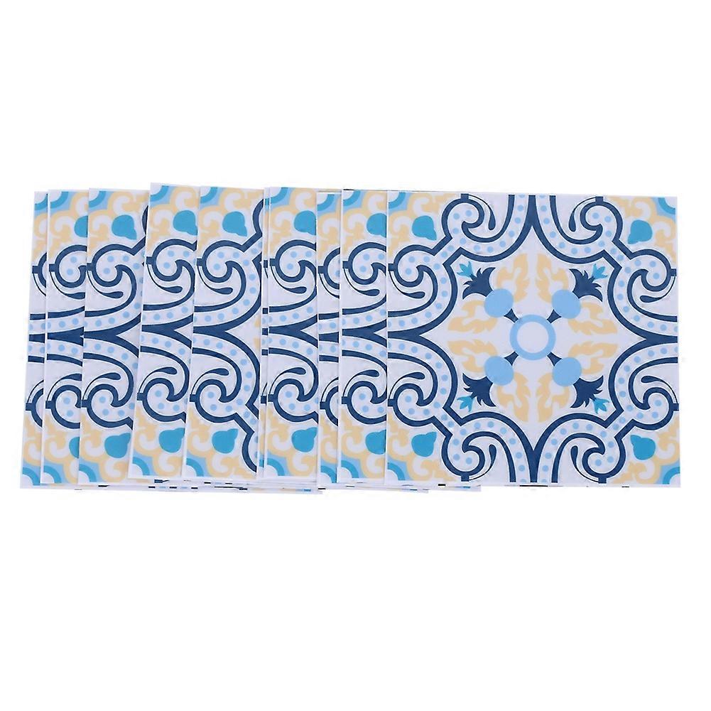 10pcs Self Adhesive Tile Sticker  Wall Sticker Decor for Bathroom Kitchen Floor