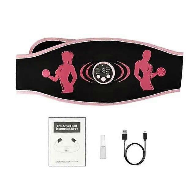 EMS Muscle Stimulation Belt Vibration ABS Stimulator Abdominal Trainer Exerciser Weight Loss Belt Home Gym Fitness Equipment
