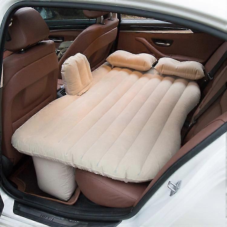 Car Travel Bed Automotive Air Inflatable Mattress Camping Sofa Rear Seat Rest Cushion Rest Sleeping Pad With Hand Pump Universal