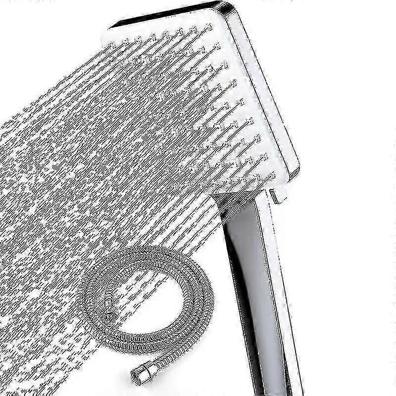 High Pressure Handheld Shower Head with Hose - Multiple Spray Modes & Water Saving