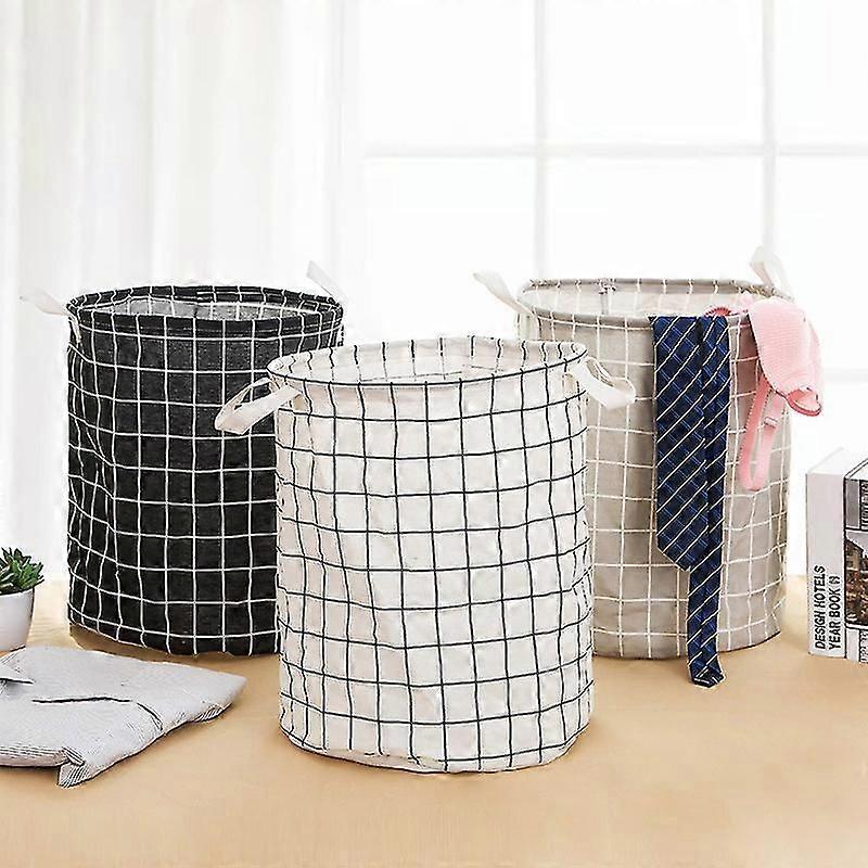 Laundry Hamper, Foldable Laundry Hamper with Handles, Waterproof Coated Laundry Hamper with Laundry Bag