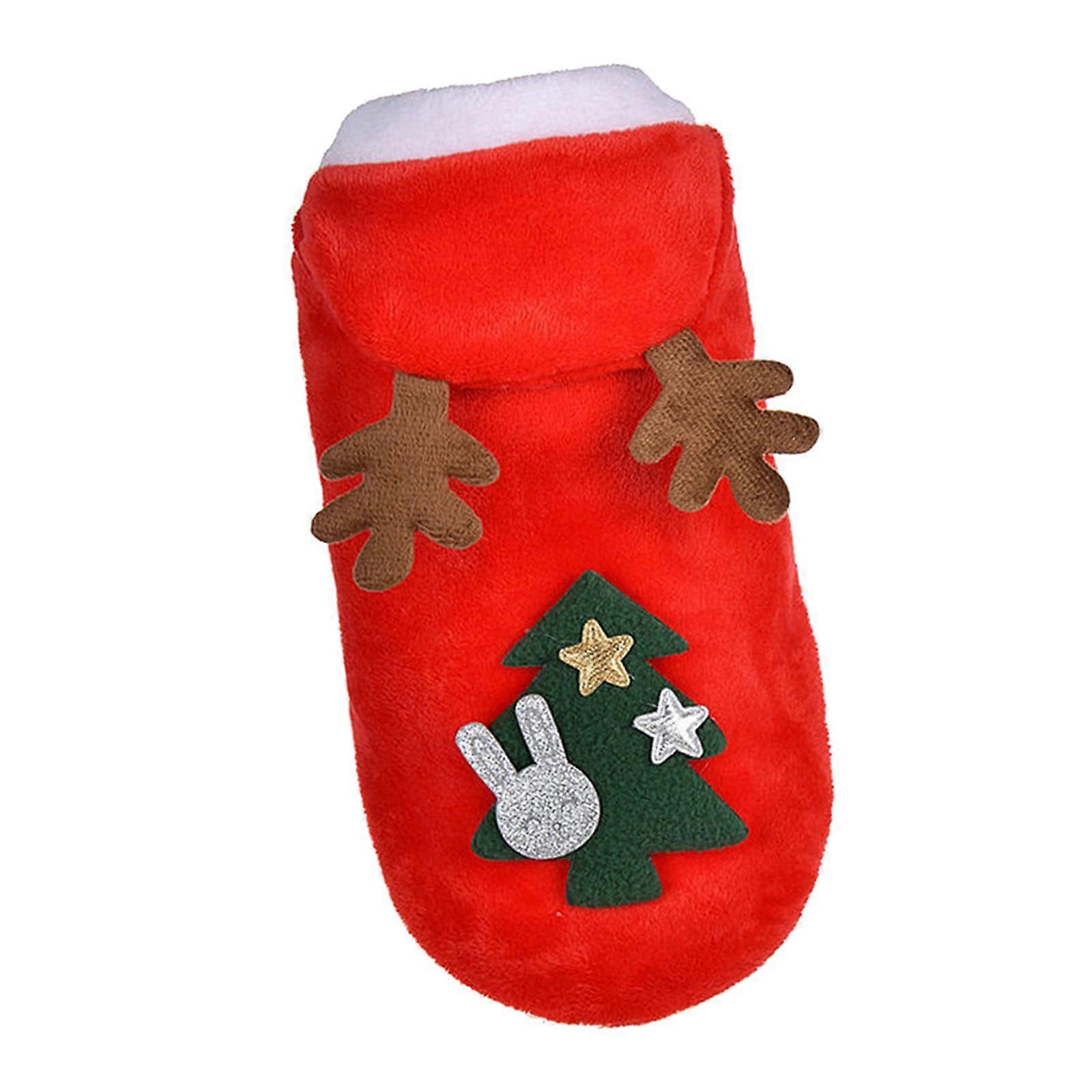 Noel Köpek Giysileri Sonbahar ve Kış Flanel Sıcak Köpekler Pug için Kostüm