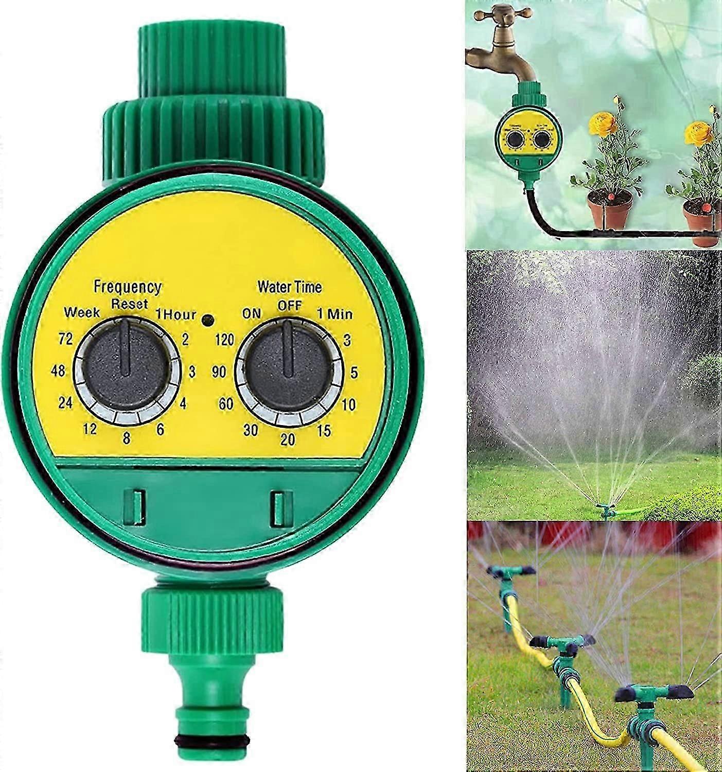Garden Irrigation Controller Automatic Watering Timer Battery Powered Irrigation Control Adjustable Water Pressure For Gardens, Vegetables, La