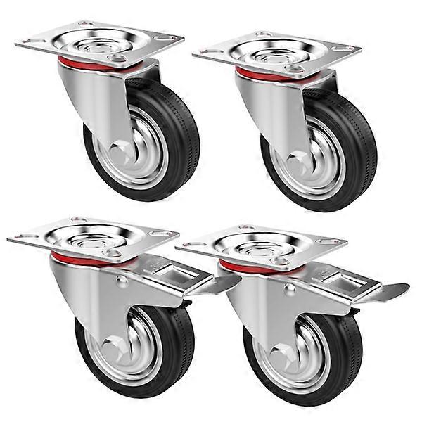 Caster Wheels, Polyurethane, Heavy Duty, Swivel
