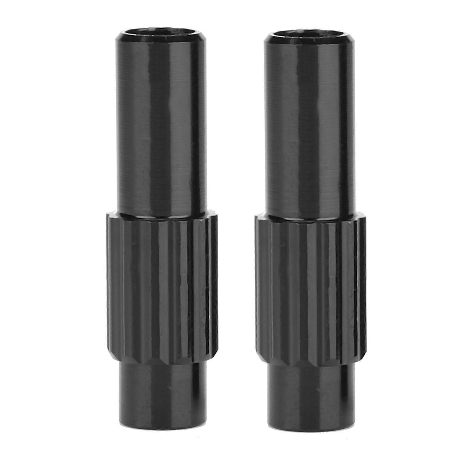 1 Pair Bicycle Brake Cable Connector Line Regulator Adjuster Housing (Black)