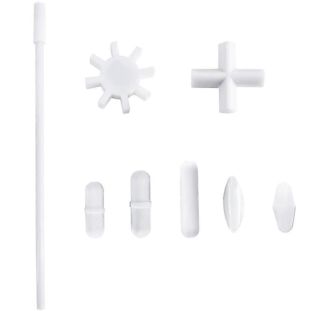 7 Shapes Magnetic Stirrer PTFE with Magnetic Retriever (8 Pack)
