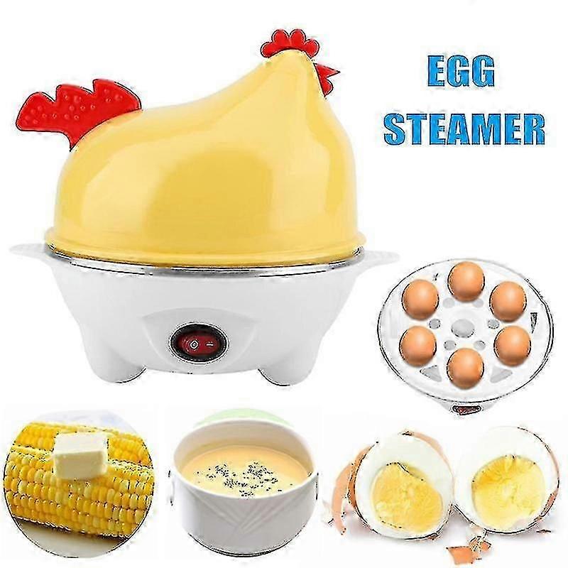 Automatic Mini Electric Egg Cooker - Steamer Boiler for 6 Eggs - Kitchen Tools