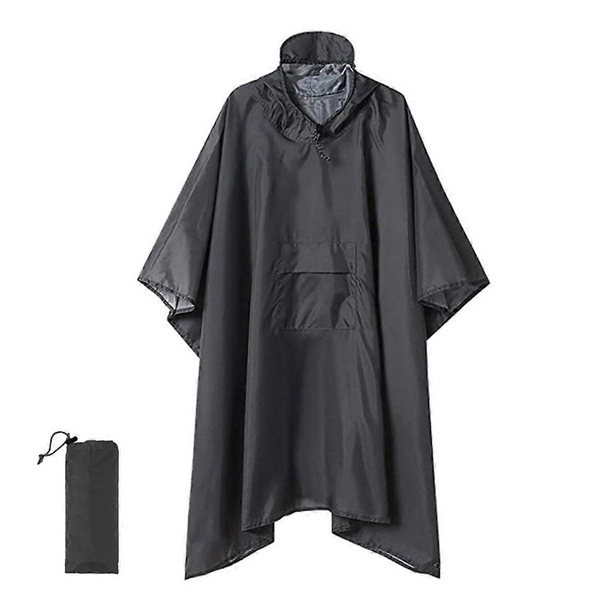 Motorcycle Rain Cover Camping Hiking Travel Rainwear Tent Gray
