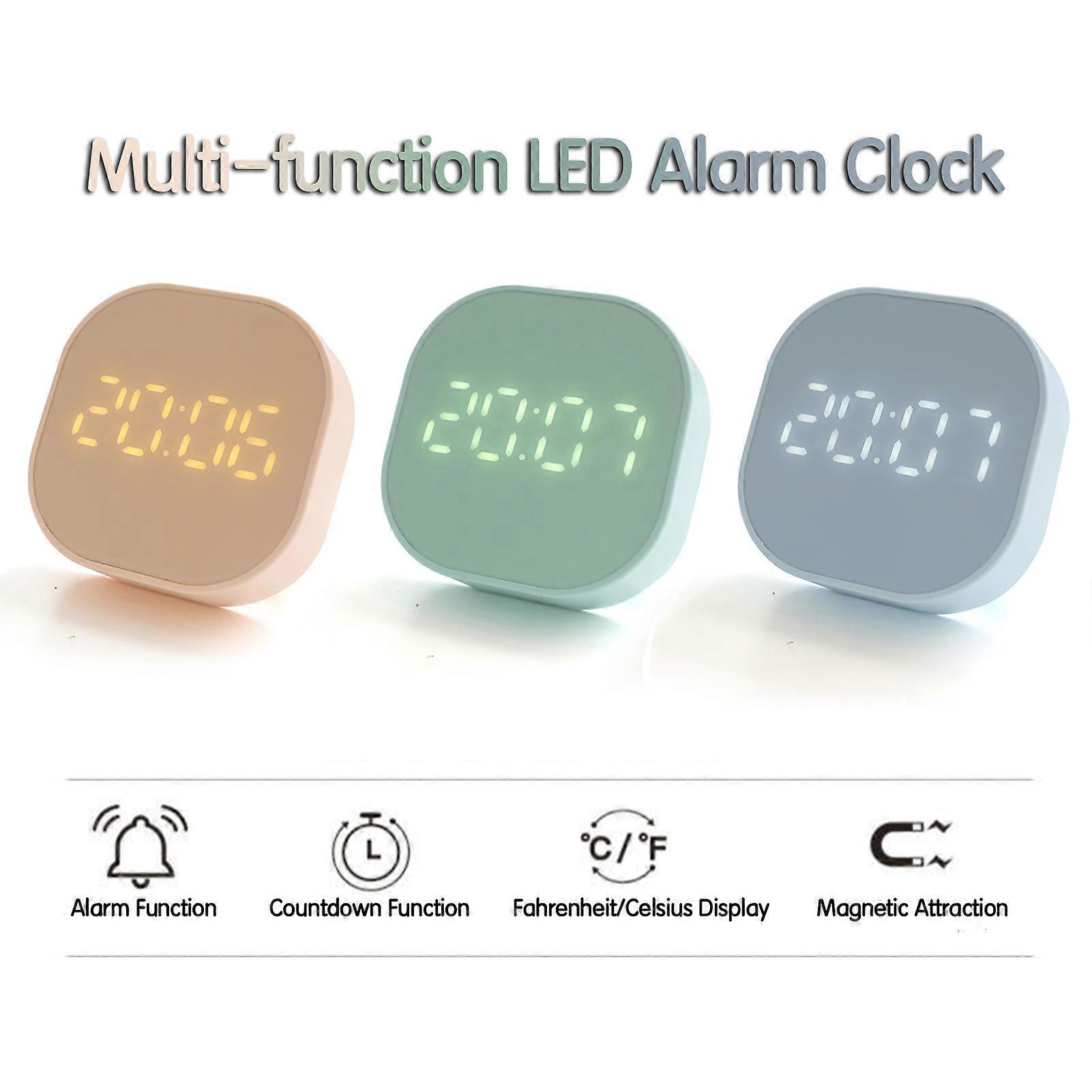 Digital Alarm Multifunctional Countdown Timer Temperature Display Electronic Clock for Kitchen Bedroom Study