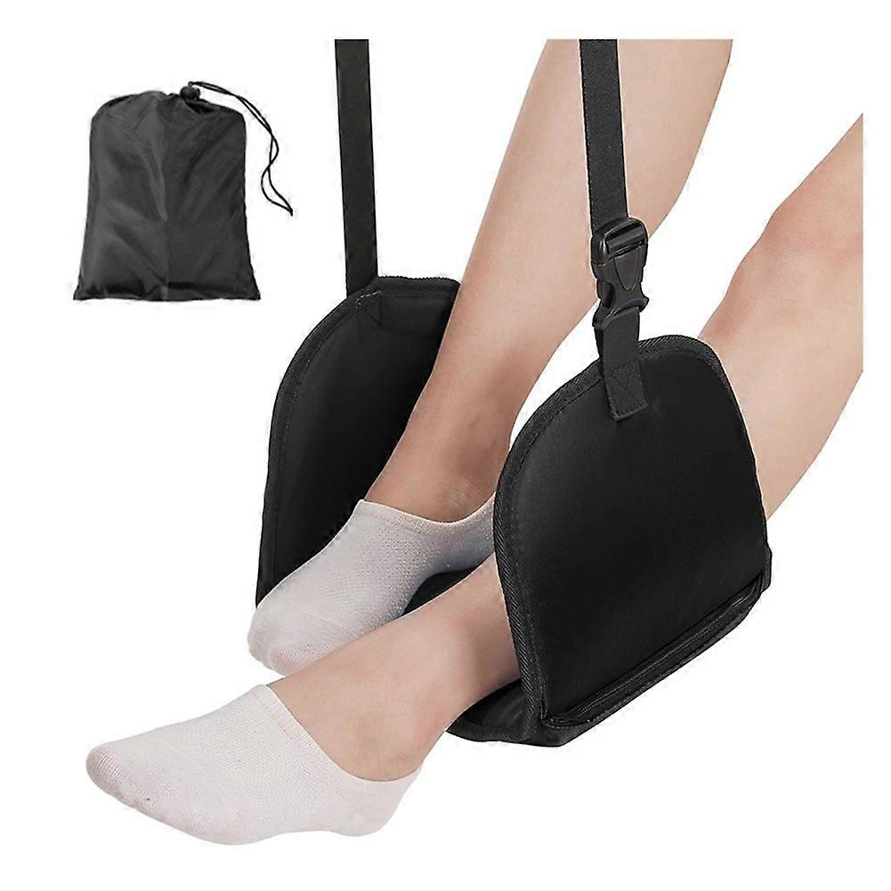 Foot Relaxing Hammock Adjustable Airplane Foot Hammock,B