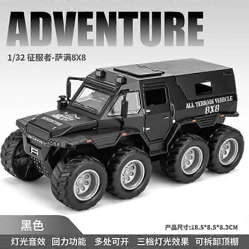 Dc32453 Boxed Shaman Police Car 1/32 Simulation Children's Sound And Light Power Control Alloy Model Toy