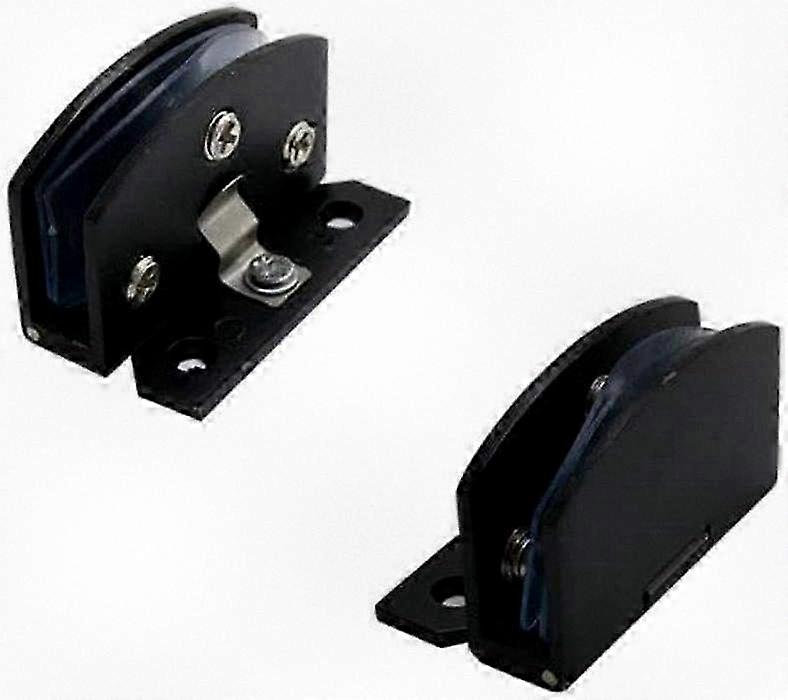Replacement Glass Door Hinge Set for 5-8mm Thickness (Black)