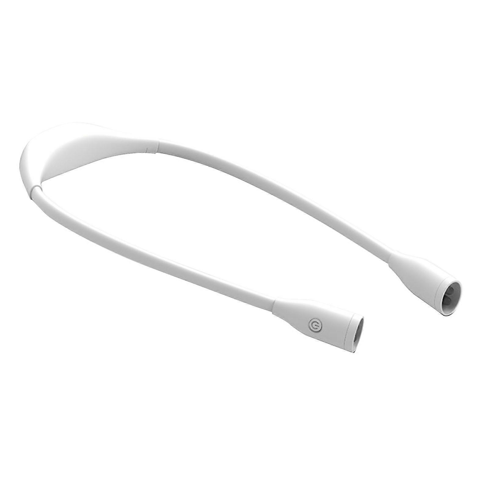 Rechargeable LED Neck Reading Light 360 Degree Universal Adjustment Book Light for Reading in Bed White