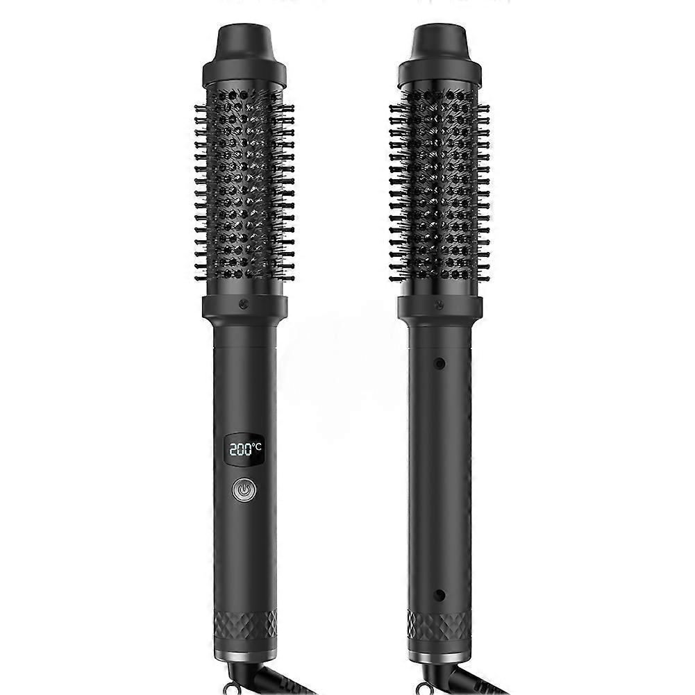 3-in-1 Hot Air Styler Ionic PTC Heating Hair Straightener & Curler, 360 Degree Swivel Cord Travel Hot Styling Brush for Women