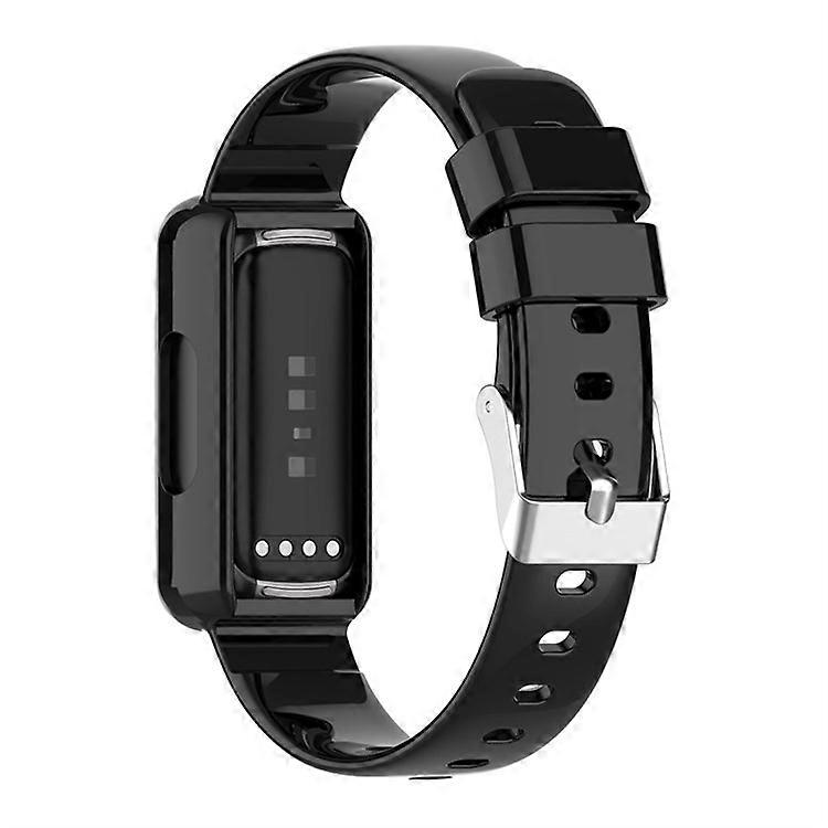 Integrated Smart Watch Strap Compatible For Fitbit Inspire 3, Silicone Watchband Adjustable Strap with Watch Case