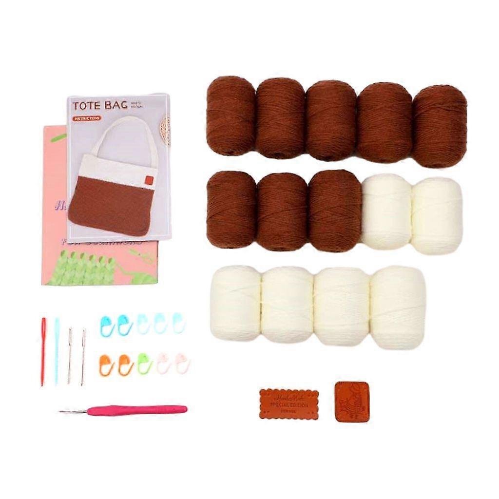 začátečníci háčkované sady DIY háčkování tašky přes rameno včetně háčku