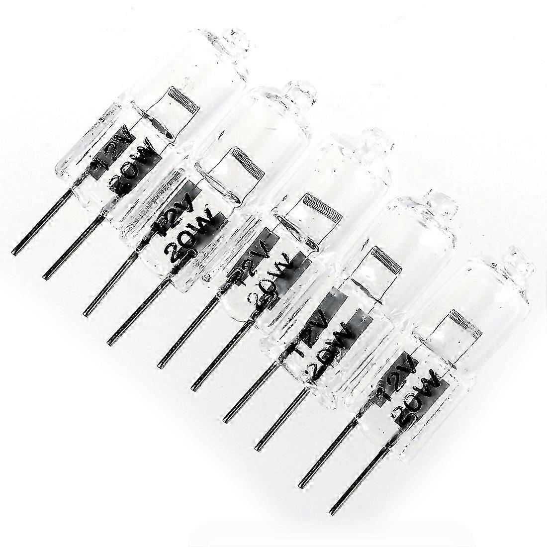 5 ampoules halogènes transparentes G4 20 W 12 V