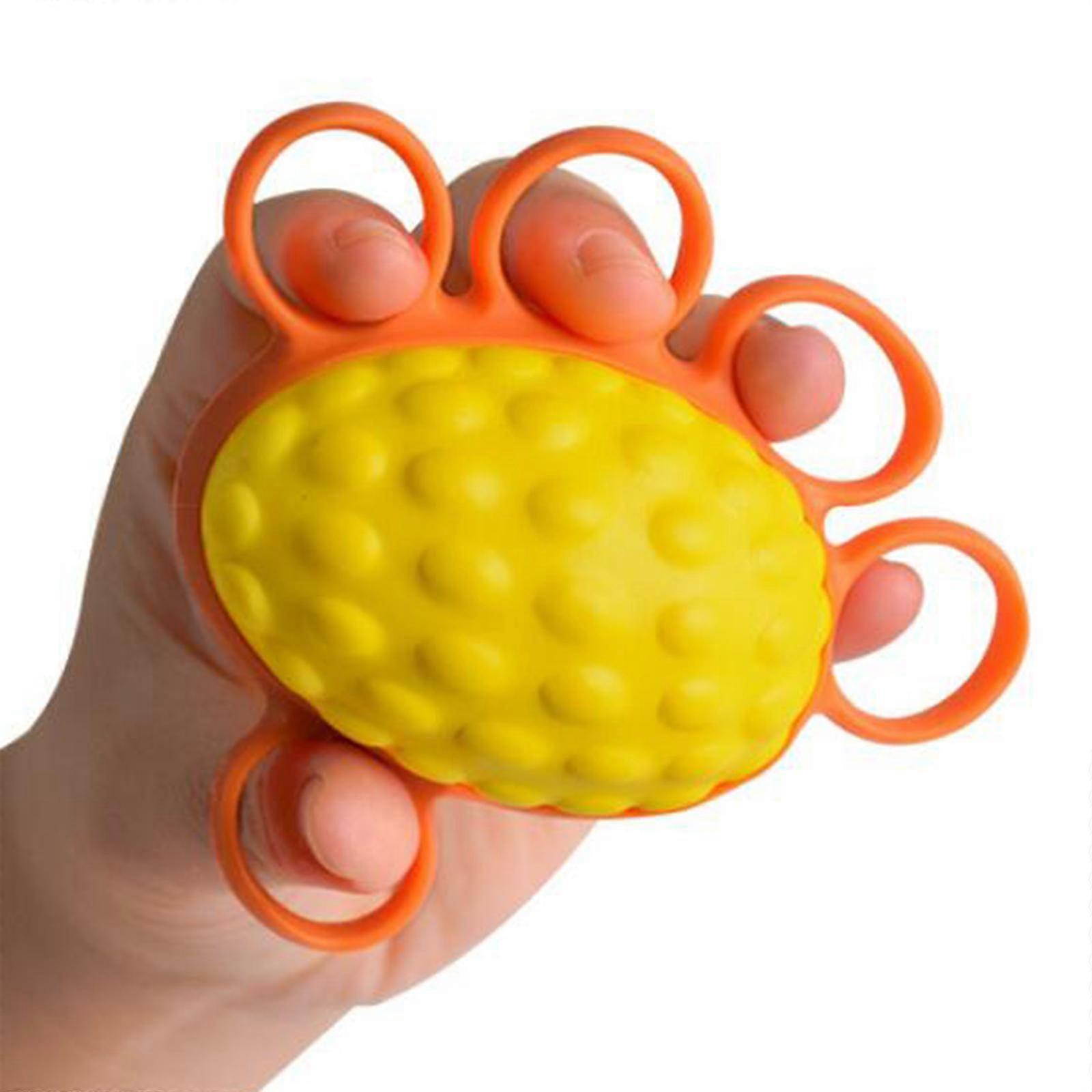 Hand Grip Ball Flexibility Exerciser Ostomy Oval Force With Five Finger