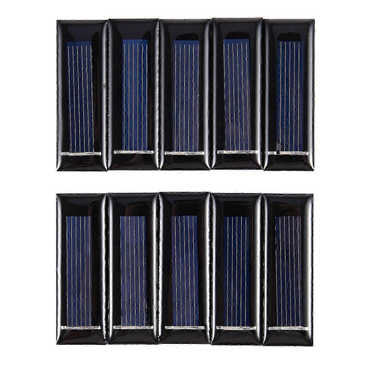 10Pcs Mini Solar Panel New 0.5V 100mA Solar Cells Photovoltaic panels Module Sun Power battery charger DIY 53*18*2.5mm