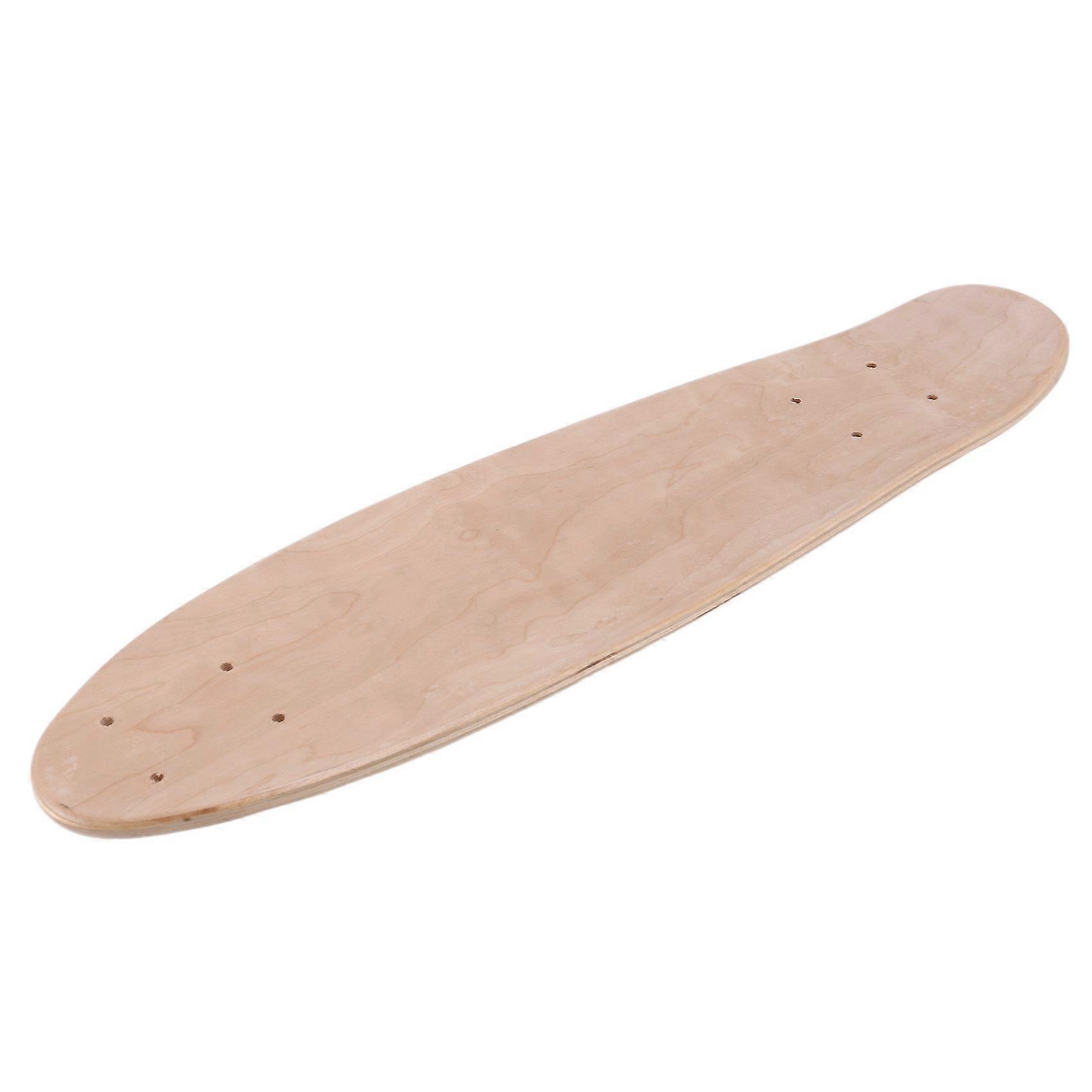 22Inch Blank Skateboard Deck Natural 55.5X15cm Maple Banana Sliding Cruising Skating Single Rocker