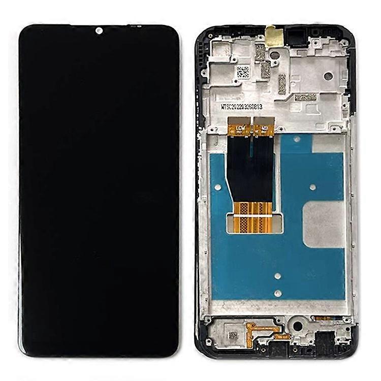 Compatible For T-Mobile Revvl 6 Pro 5G OEM Grade S LCD Screen and Digitizer Assembly + Frame Part (without Logo)