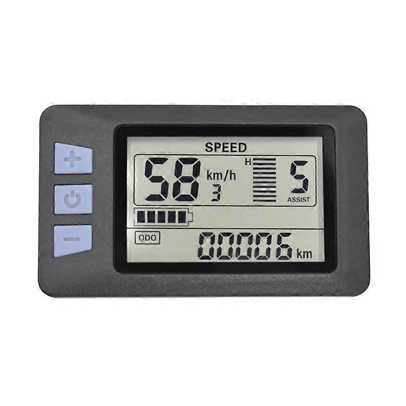 P3H LCD-display, instrumentpanel för elcykel, mätare, 24V 36V 48V 60V, displaypanel för elcykel, scooter