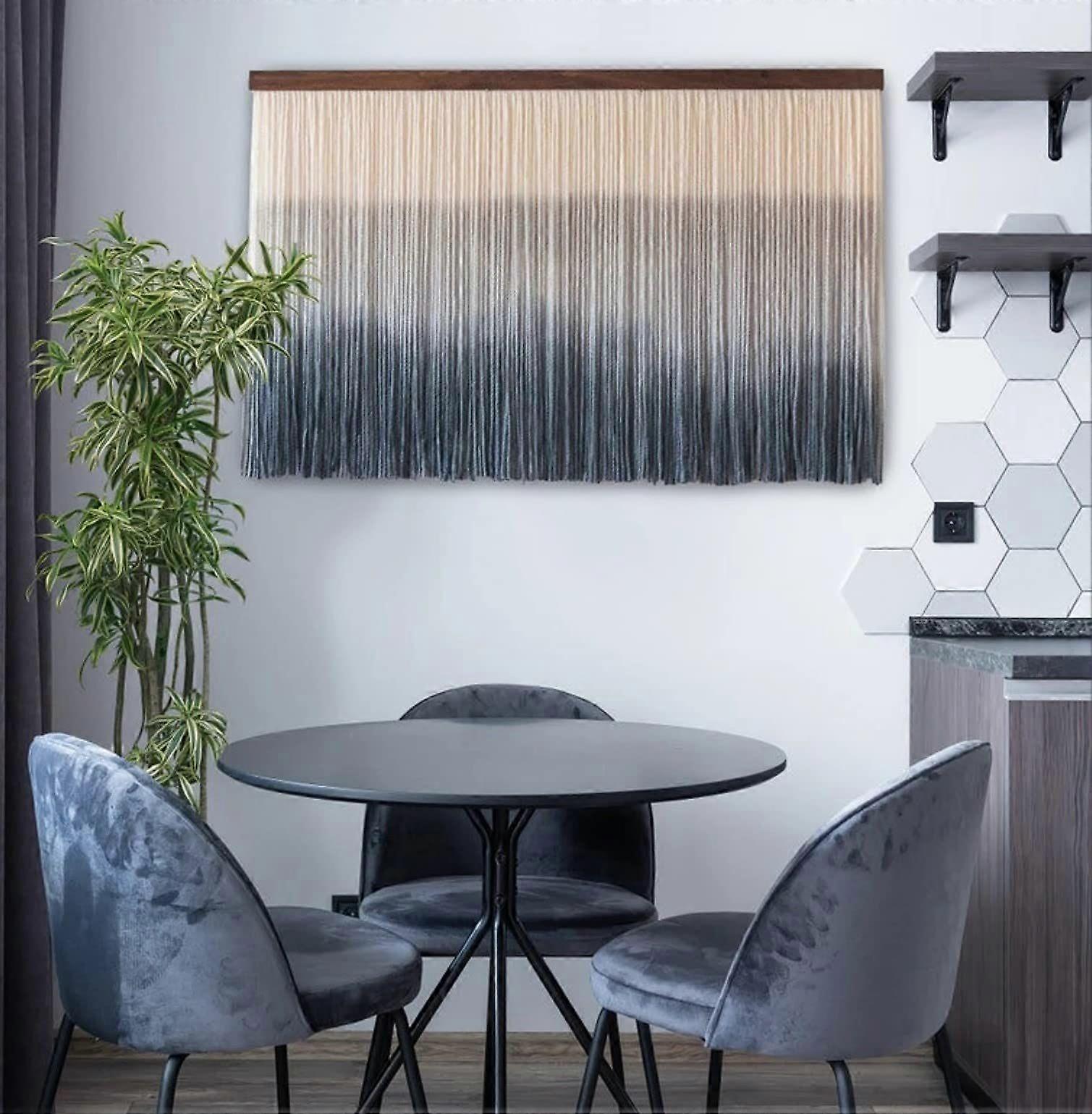 Dip-Dye Hanging Tapestry in Soft Fiber Texture