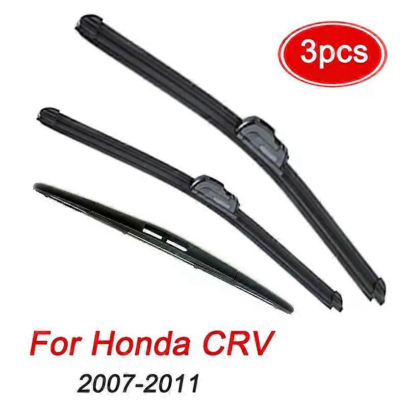 MIDOON Windscreen Wiper Blades For Honda CRV CR-V 2007-2011 3rd Generation Windshield Front Rear Set 2008 2009 2010 26"17"14"