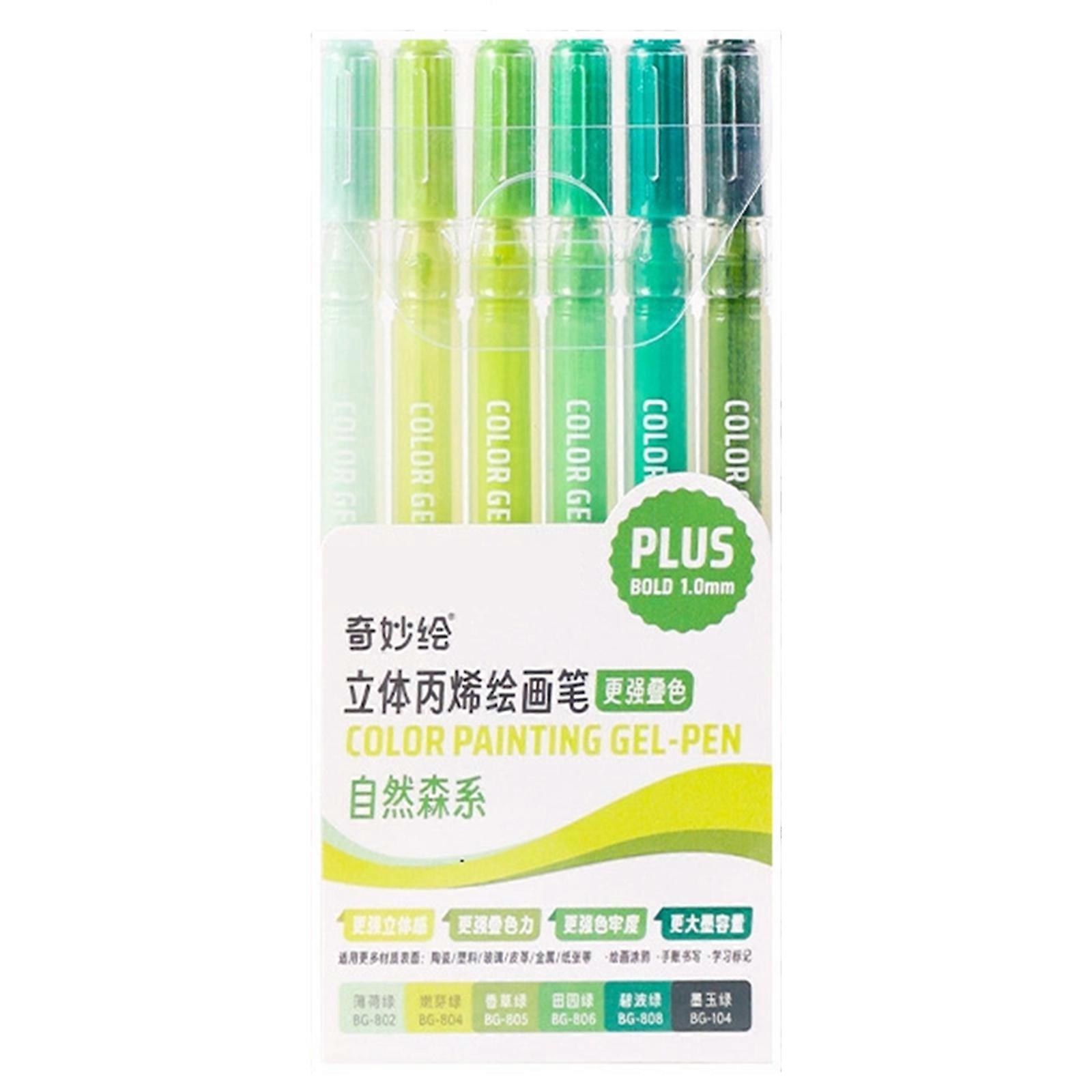 Duokon Marqueurs de peinture acrylique Stylos de Peinture Acrylique, 36