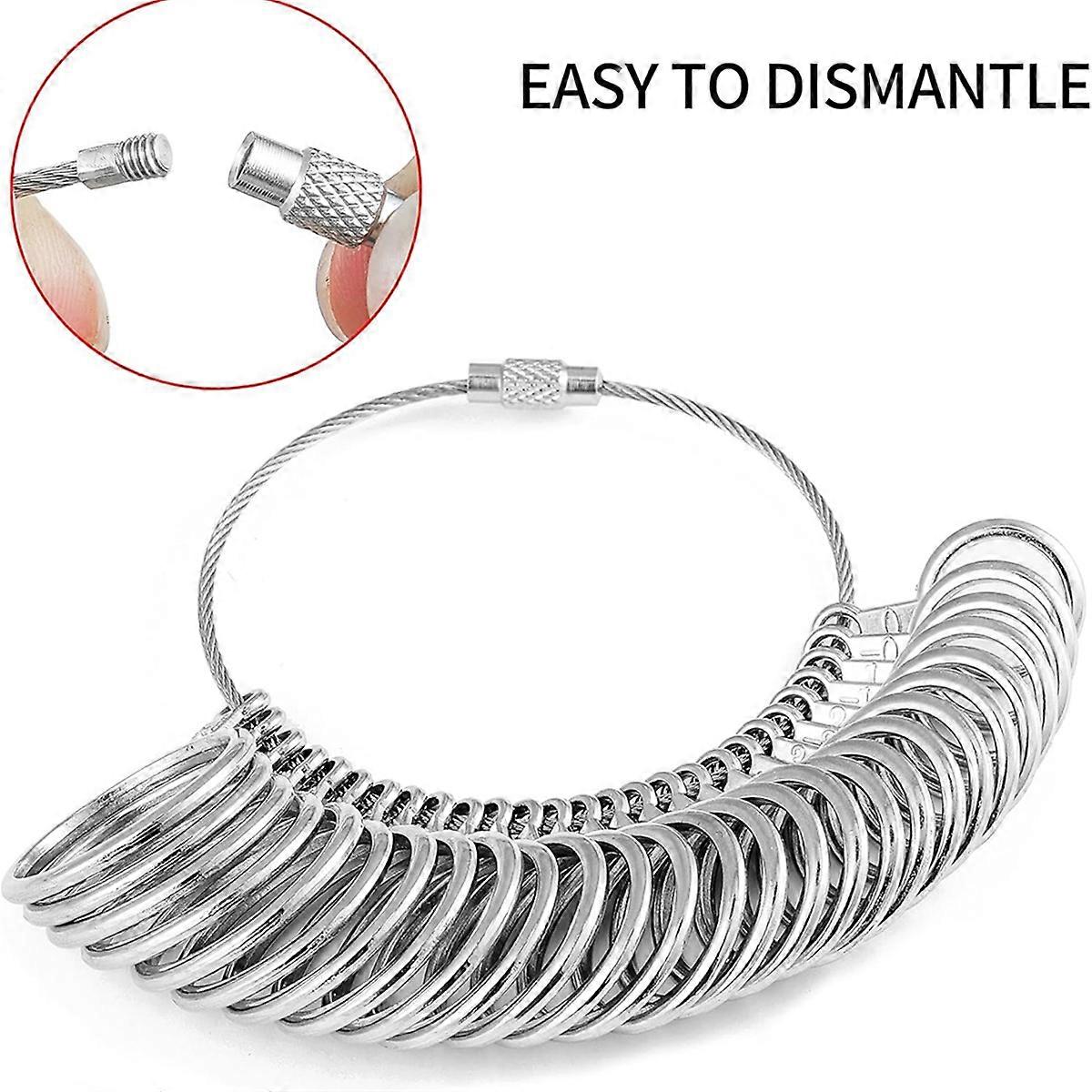 Ring Sizer Measuring Tool Kit, Plastic Ring Mandrel