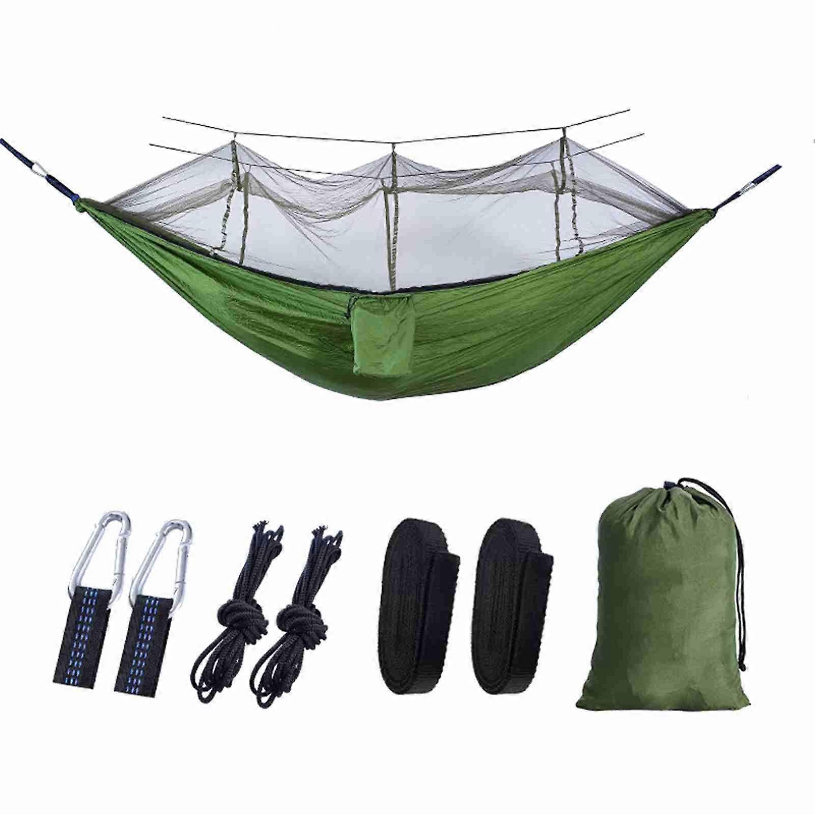 Automatic Quick-opening with Mosquito Net Outdoor Camping Portable Anti-rollover Nylon Hammock