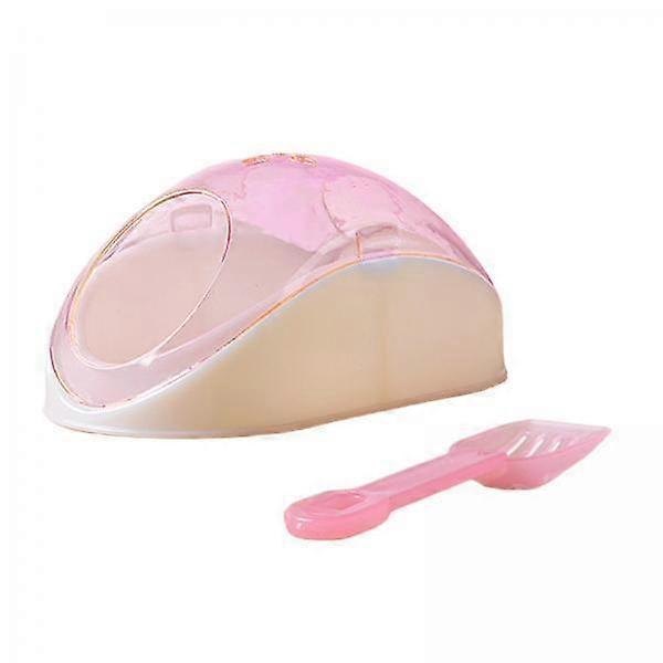 5xTransparent Small Animal Bath Box Avoid Kicking Sands Out Bathroom Room