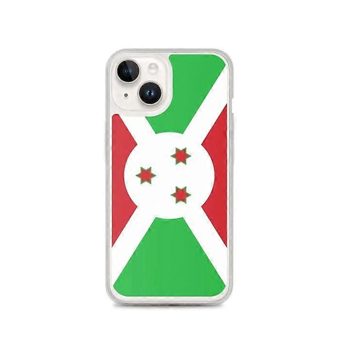 iPhone Case - Burundi Flag - Flexible - Full Protection - Multicolor - Compatible with iPhone 14