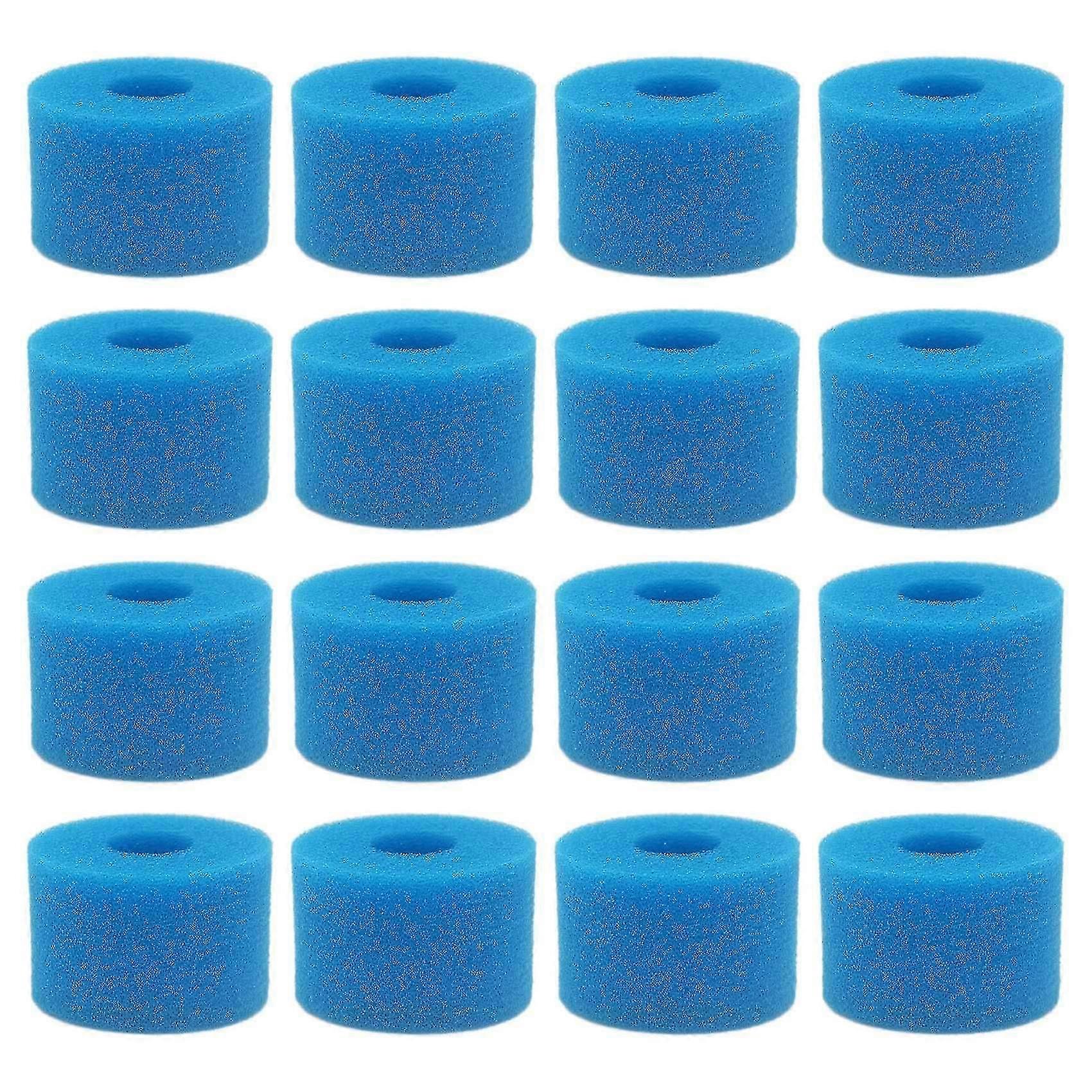 16pc für Pure Spa wiederverwendbare waschbare Schaumstoff Whirlpool Filterpatrone S1 Typ