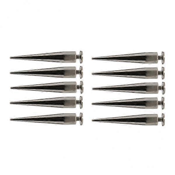 2-4 pieces 10pcs Rivet Cone Studs Rock Spikes Spots Leather Craft DIY Grey Black