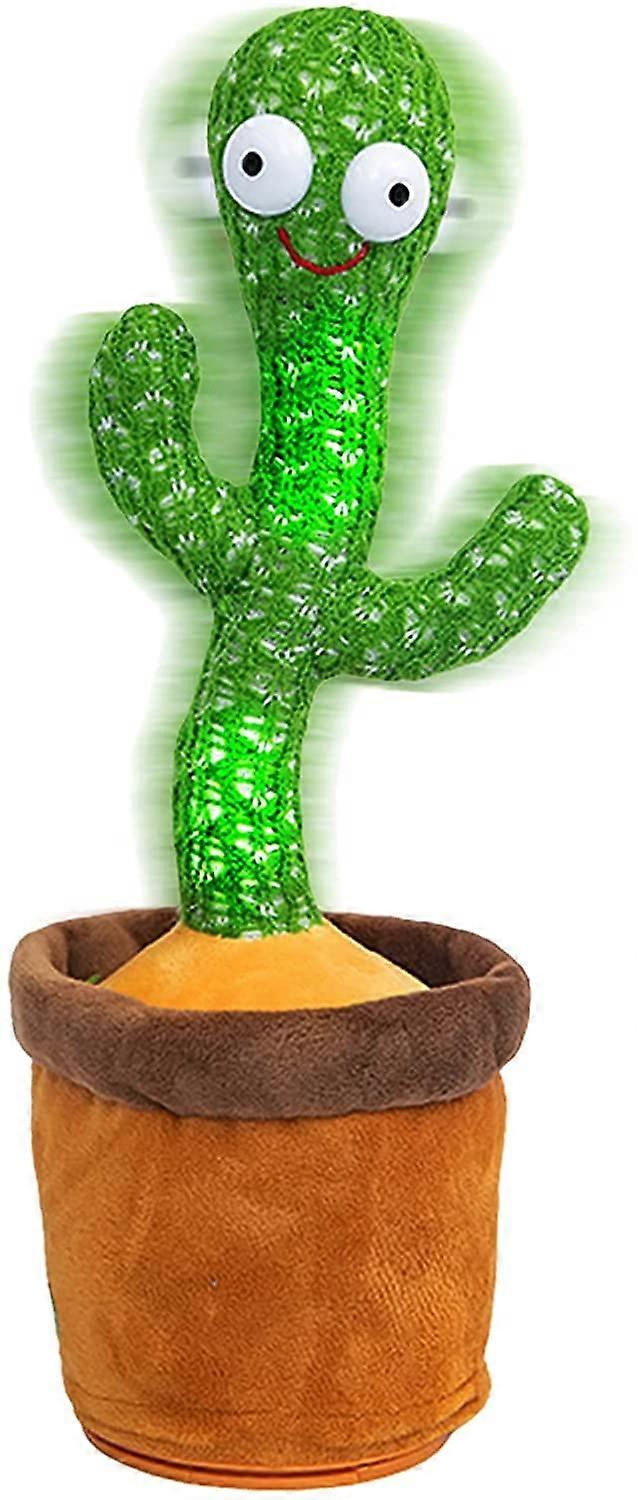 Dancing Cactus Toy 2023 Bluetooth Rechargeable Singing Talking Cactus Recording Repeating Voice Play Songs For Baby