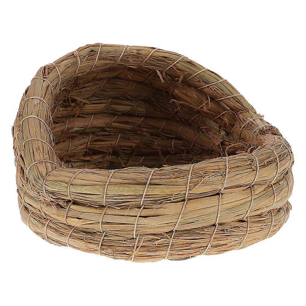 Woven Chicken Nest for Hens, Durable Straw Breeding Nest, Comfortable Multi Functional Coop Accessory, Easy Assembly, Egg Collection, Chicken Bedding