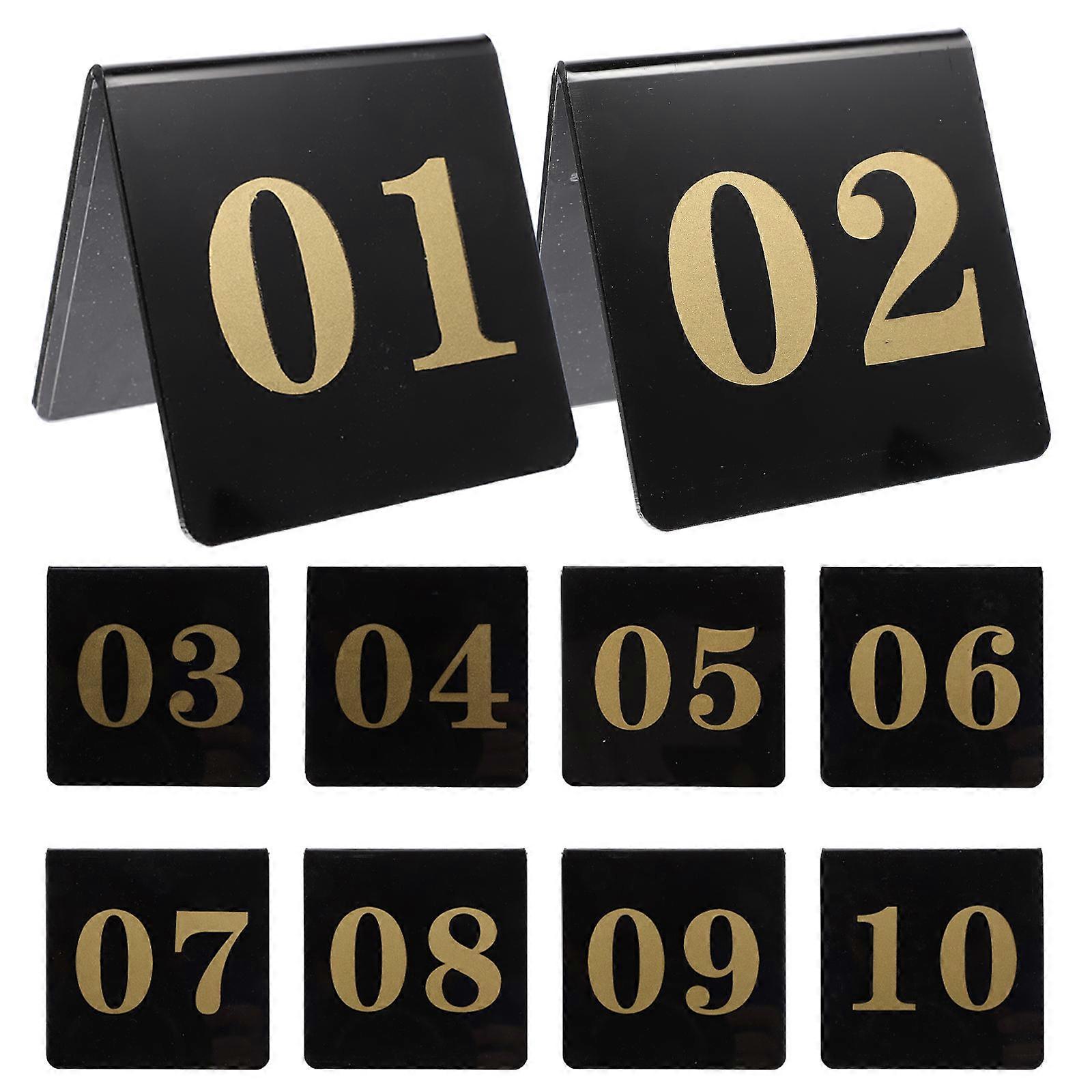 Function Table Markers, Acrylic Signs for Catering Services, Practical Solution