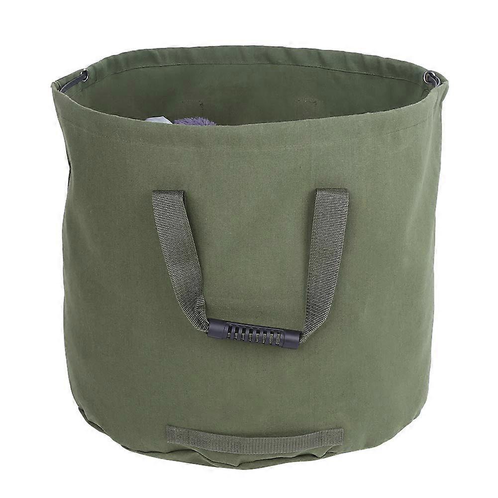 Garden Trash Bags Portable Waterproof Reusable Canvas Storage Container For Lawn And Leaf Waste