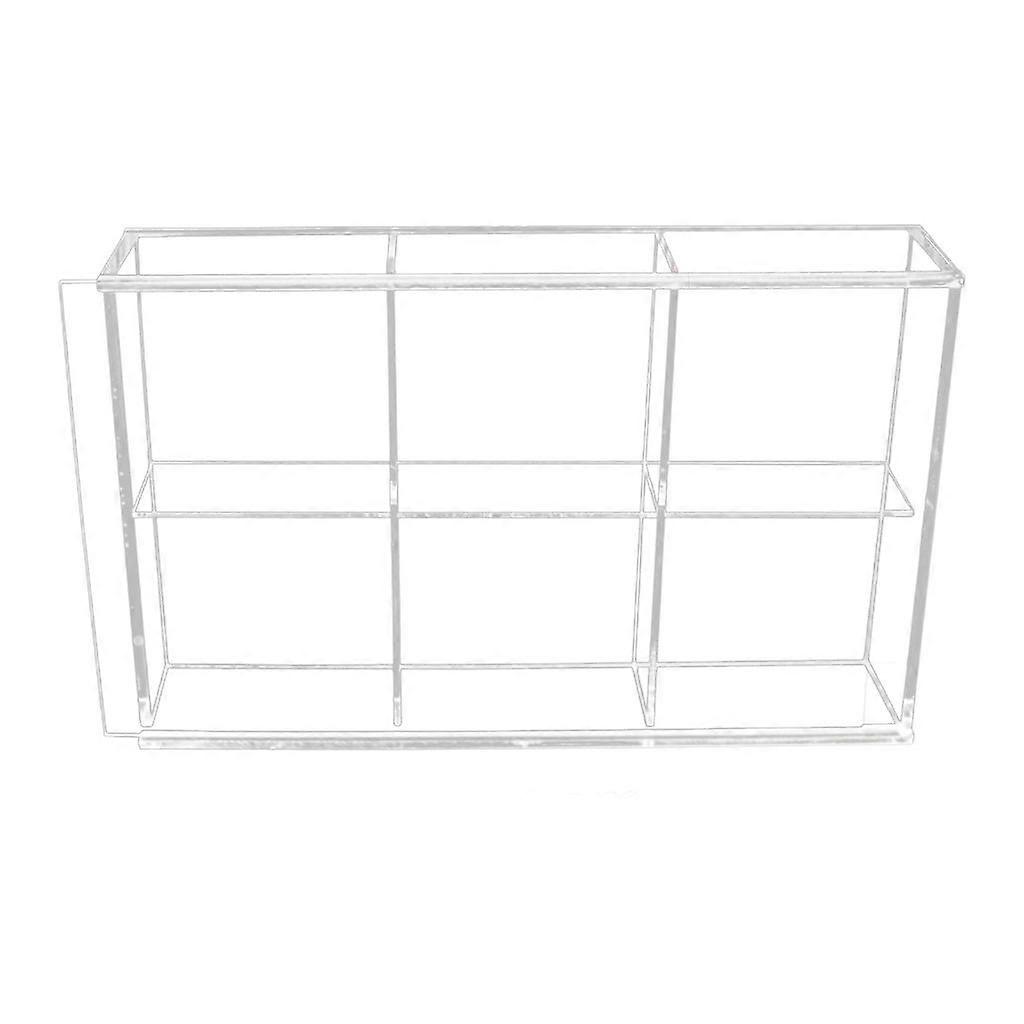 Acrylic Badge Holder Dustproof Compartmentalized Storage Box Pin Display Case