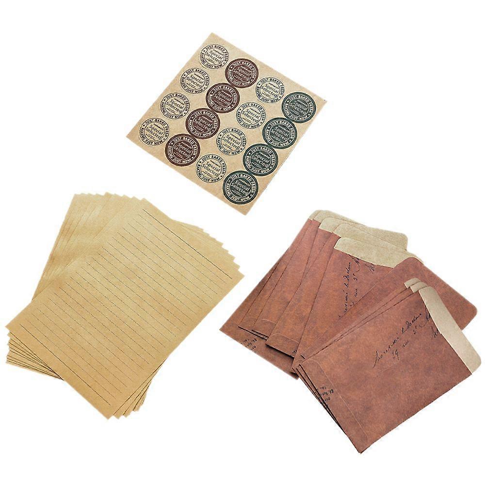 1 Ensemble De Papiers À Lettres Kit Enveloppe Et Papiers À Lettres Rétro Papier À Lettres Enveloppe Ensemble