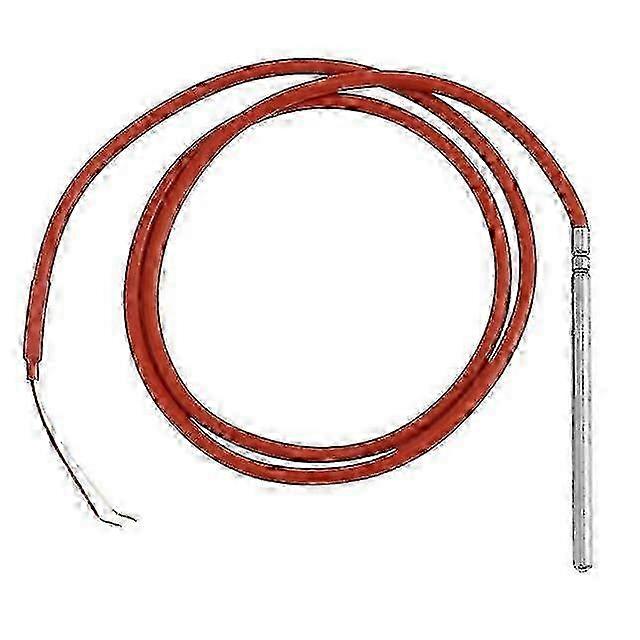 Waterproof PT1000 Temperature Sensor -40-200C Probe DIA 6mm Insert Length 100mm Heat Resistant 2 Wire 1M Silic SZRH