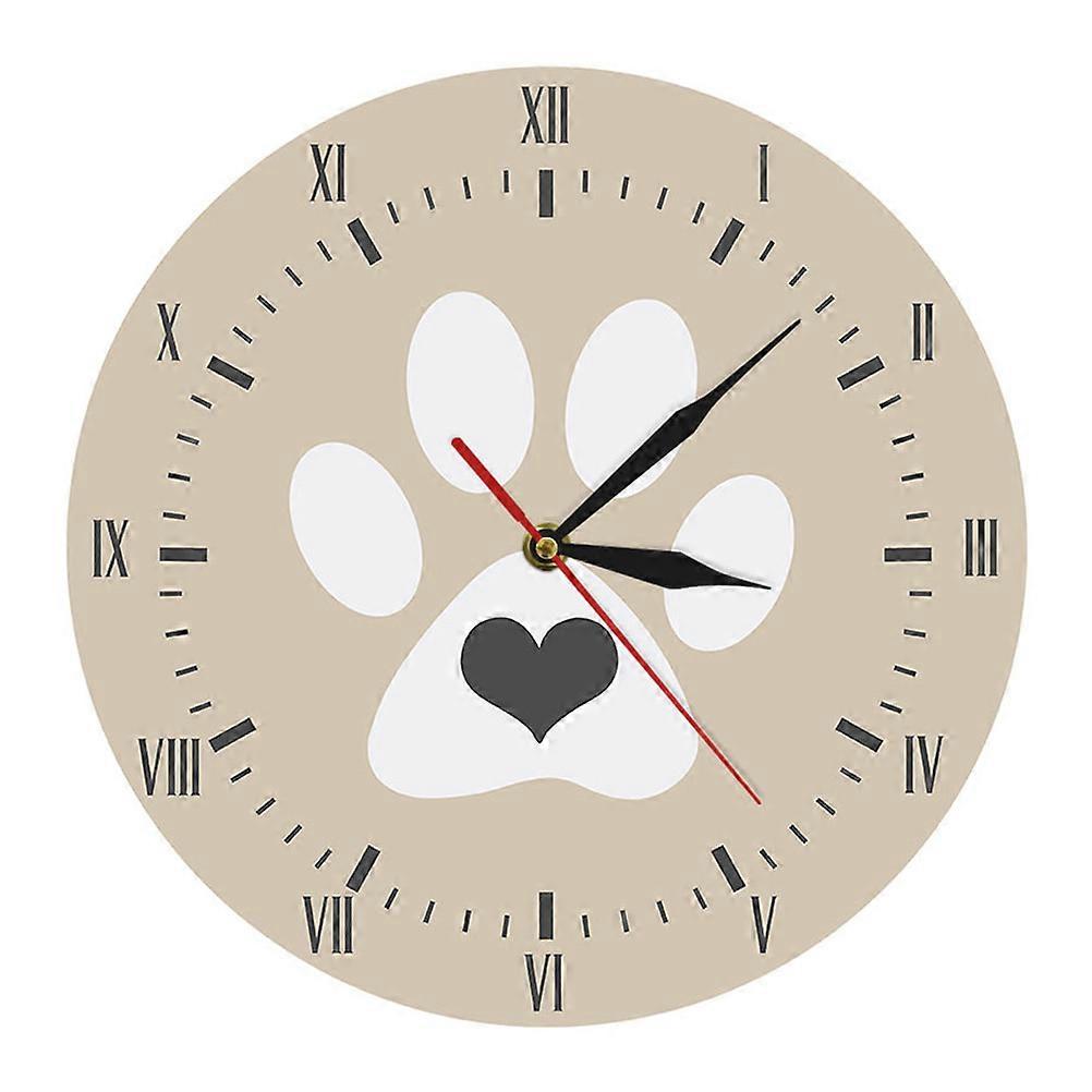 Household Clock Decoration Silent Wall Clock 30x30cm Size For Caf茅 1Pack